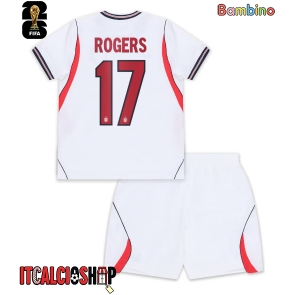 Inghilterra Morgan Rogers #17 Prima Maglia Bambino Mondiali 2026 Manica Corta (+ Pantaloni corti)